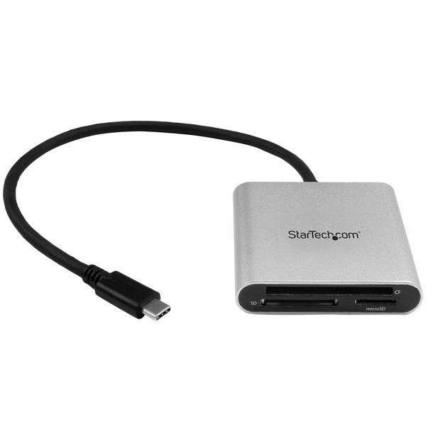 StarTech USB 3.0 Flash geheugen multi kaartlezer/schrijver met USB-C - SD, microSD, CompactFlash