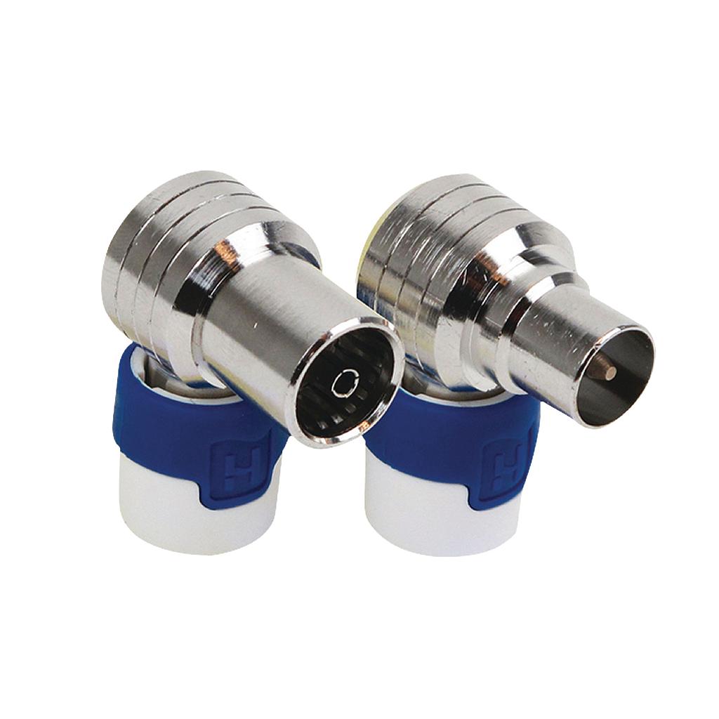 Hirschmann 4G KOKWI5 en KOSWI5 Female en Male Coax plug set haaks 81422528cbe8aa82e7a3882c9074627a