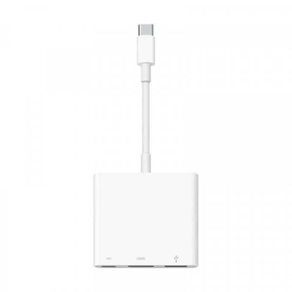 Apple USB-C Multiport Adapter - 1x USB-C, 1x HDMI en 1x USB-A - 0,1 meter - Wit