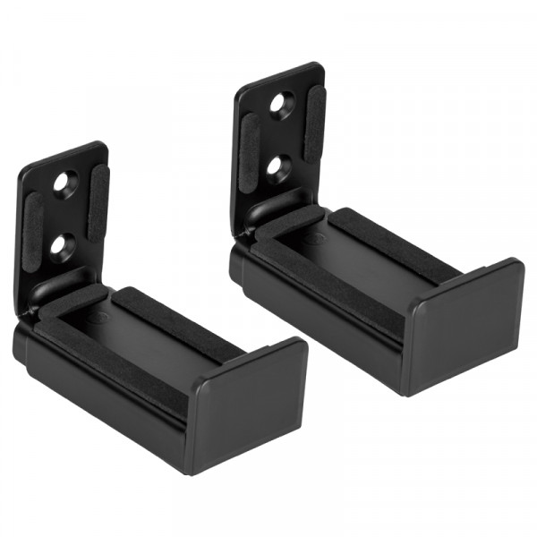 Ophangbeugel voor Soundbars - 2 stuks - Universeel - Met anti-slip - Bevestiging aan muur - Zwart