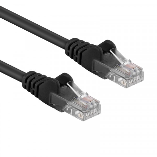 UTP CAT6A 10 Gigabit Netwerkkabel - CU - 0,25 meter - Zwart
