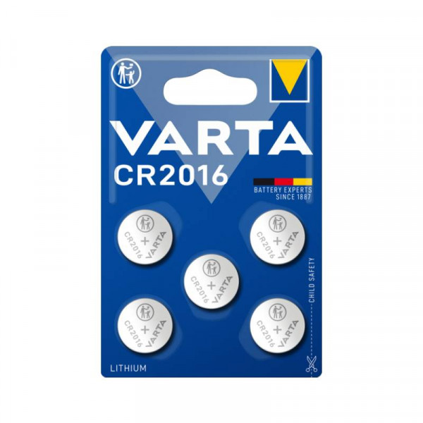VARTA 5x CR2016 Batterij - Lithium - 3V