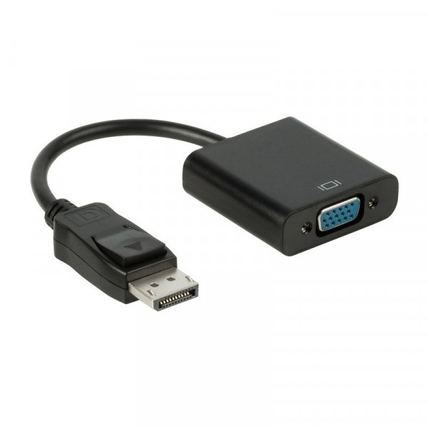 DisplayPort naar VGA Adapter - Full HD 60Hz - 0,15 meter - Zwart