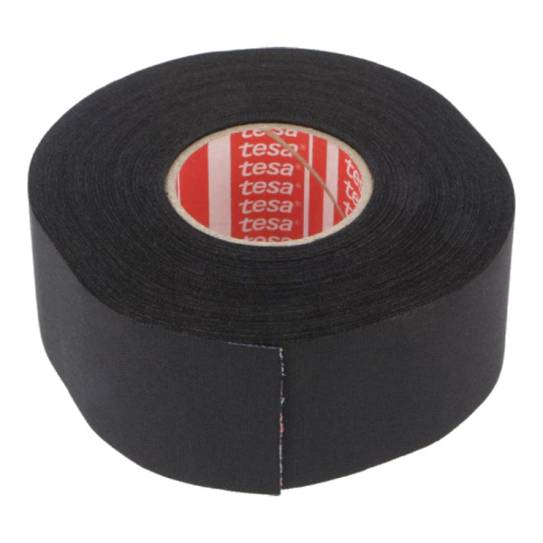 TESA Linnentape PET-wol - 38 mm breed - 260 um dik - Tot 150 graden - 25 meter - zwart