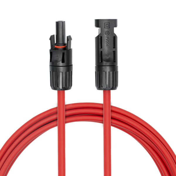 MC4 Solarkabel - 6mm2 - 5 meter - Rood