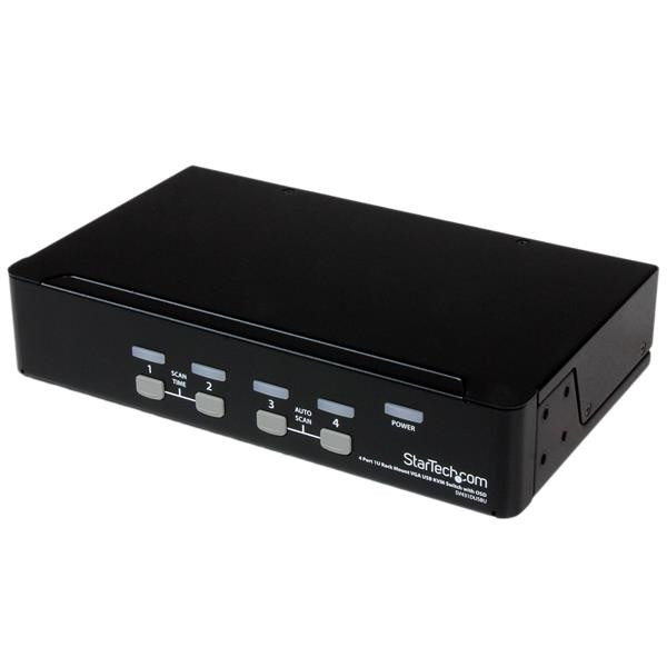 StarTech 4-poort 1U-Rack USB KVM-switch met OSD