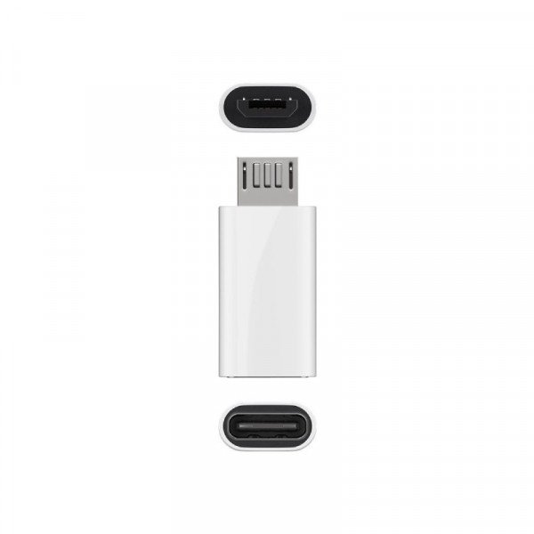 USB C Female Naar USB Micro B Male Adapter Wit - USB 2.0