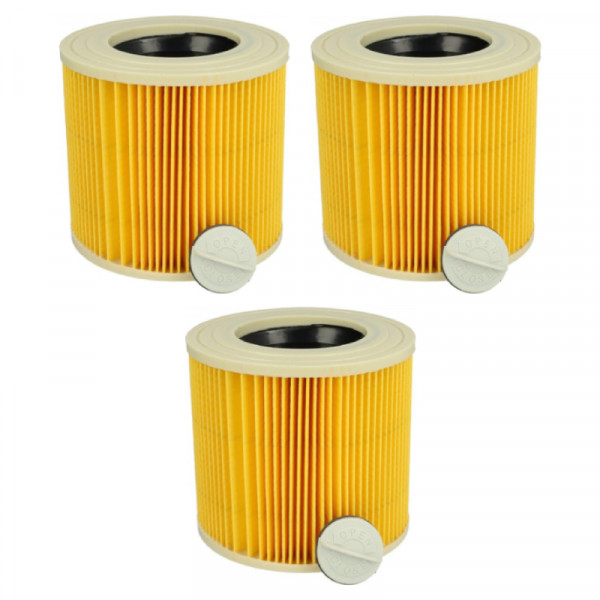 Filter set voor Kärcher diverse modellen - 6.414-552.0 - Geel - 3 stuks