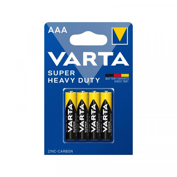 VARTA 4x AAA Batterij - Superlife / Super Heavy Duty - Zink-carbon