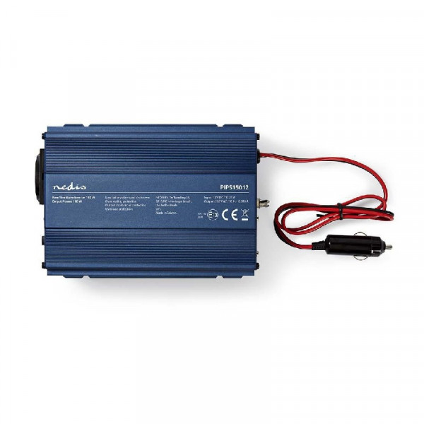 12V naar 230V Zuivere Sinus Spanningsomvormer - 150W - Blauw