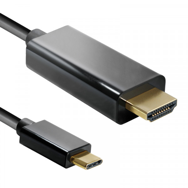 USB-C naar HDMI kabel - 4K 60Hz - 1 meter - Zwart