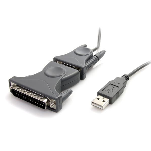 StarTech USB naar RS232 DB9/DB25 Seriële Verloopkabel - M/M