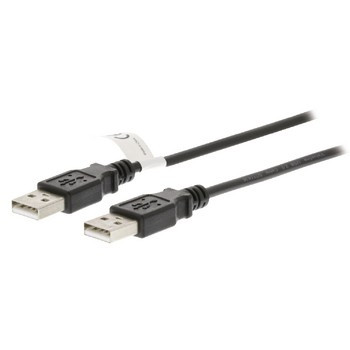 USB 2.0 Kabel A Male - A Male 2.00 m Zwart