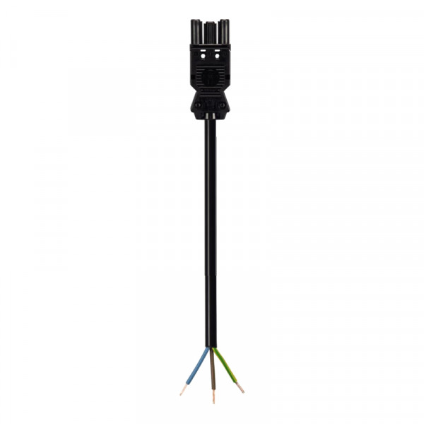 Wieland Aansluitsnoer - GST18-3® (v) naar Open Einde - 3G1,50mm² - 5 meter - Zwart