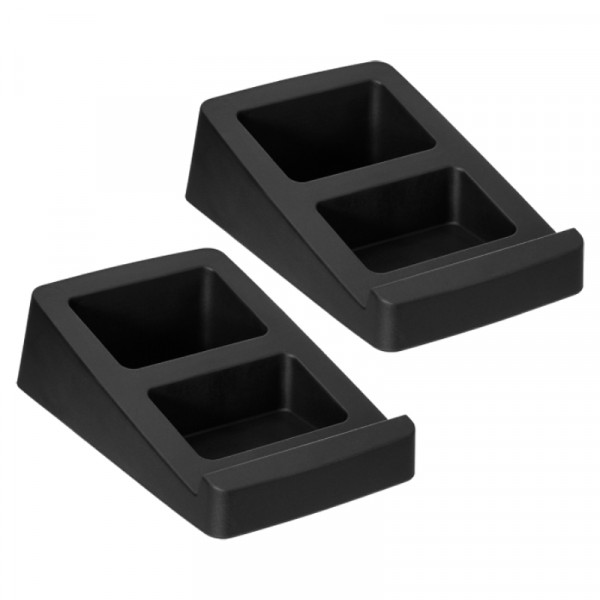 Tafelstandaard set voor Luidsprekers - 97 mm breed - 2 stuks - Zwart