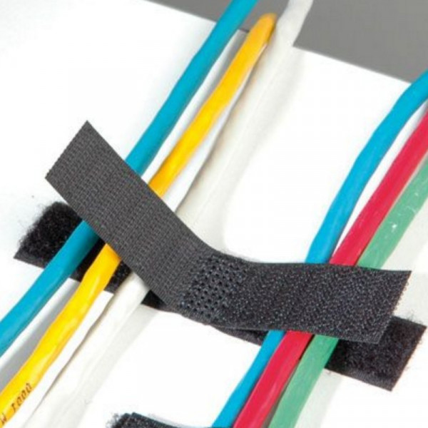 dichters los van Helder op VELCRO® Brand Fasteners Dubbele Hersluitbare Kabelklem Zelfklevend Zwart