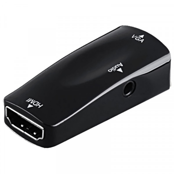 Adaptateur HDMI 1080p M (entrée)->VGA+Audio jack 3.5 • Neklan