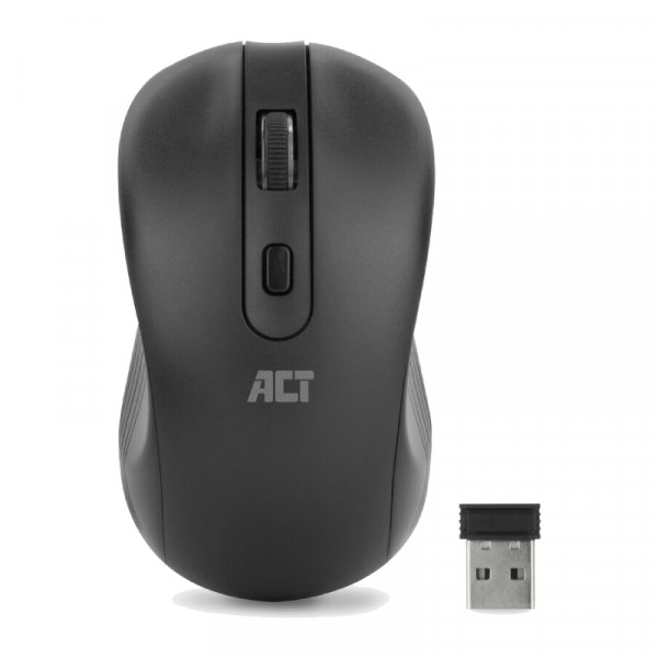 Draadloze muis met nano USB ontvanger 1000dpi zwart