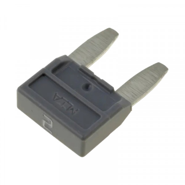 Mini Autozekering - 2 Ampere - Grijs - 10 stuks