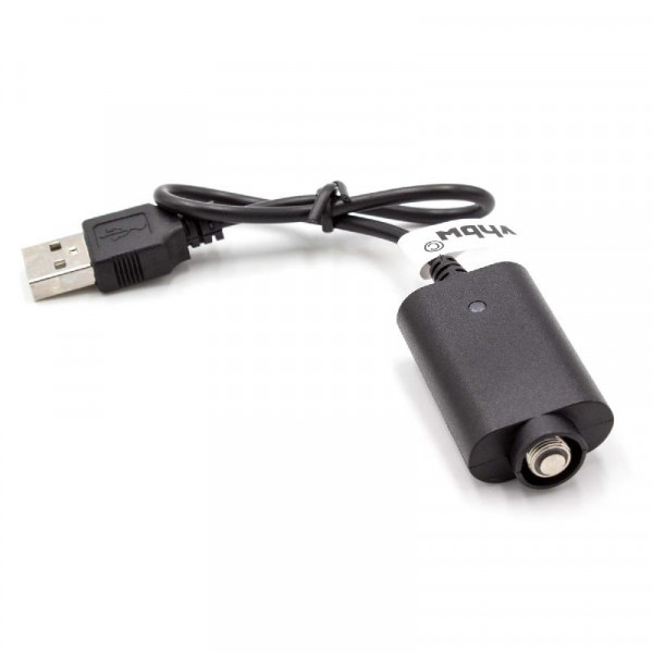 USB Oplaadkabel voor diverse eGo E-sigaret - 4,2V - 0,42A - 0,25 meter - Zwart