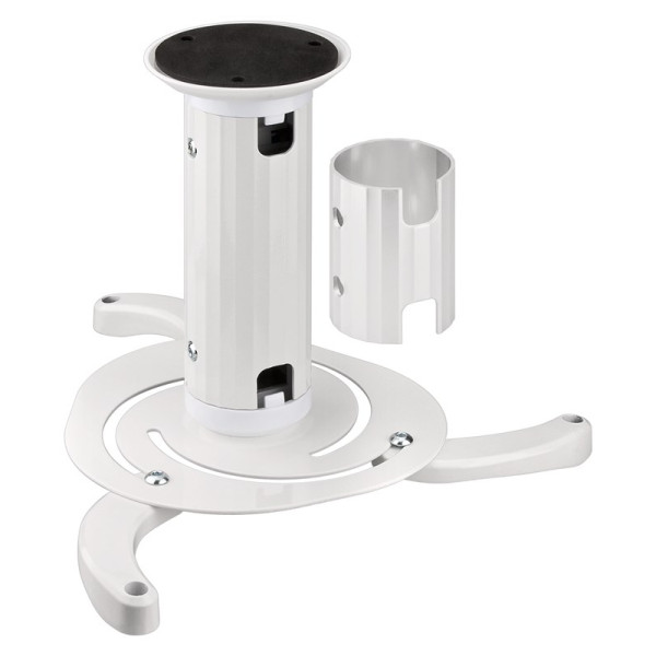 Beamer plafondbeugel - Basic - 360 graden draaibaar - 15 graden Kantelbaar - Tot 10kg - Wit