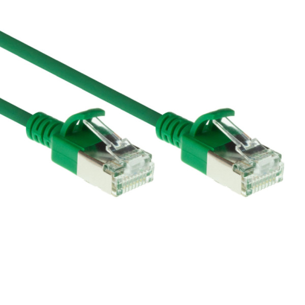 FTP CAT6A Slimline 10 Gigabit Netwerkkabel - CU - 1,5 meter - Groen
