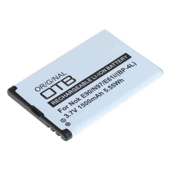 Accu voor Nokia BP-4L - 3,7V - 1500mAh - Grijs