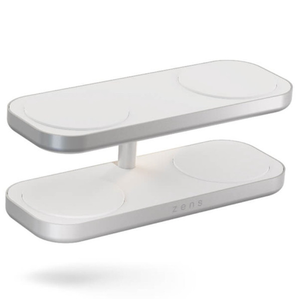 Zens Quattro Charger Pro 4 - Qi2 tot 15W - 1,5 meter - Wit