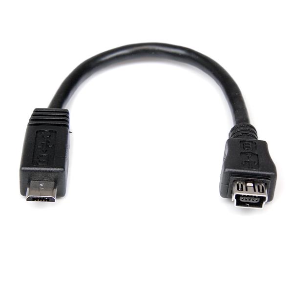 Wens ontwerp Afbreken StarTech 15cm Micro USB naar Mini USB Verloopkabel M/F