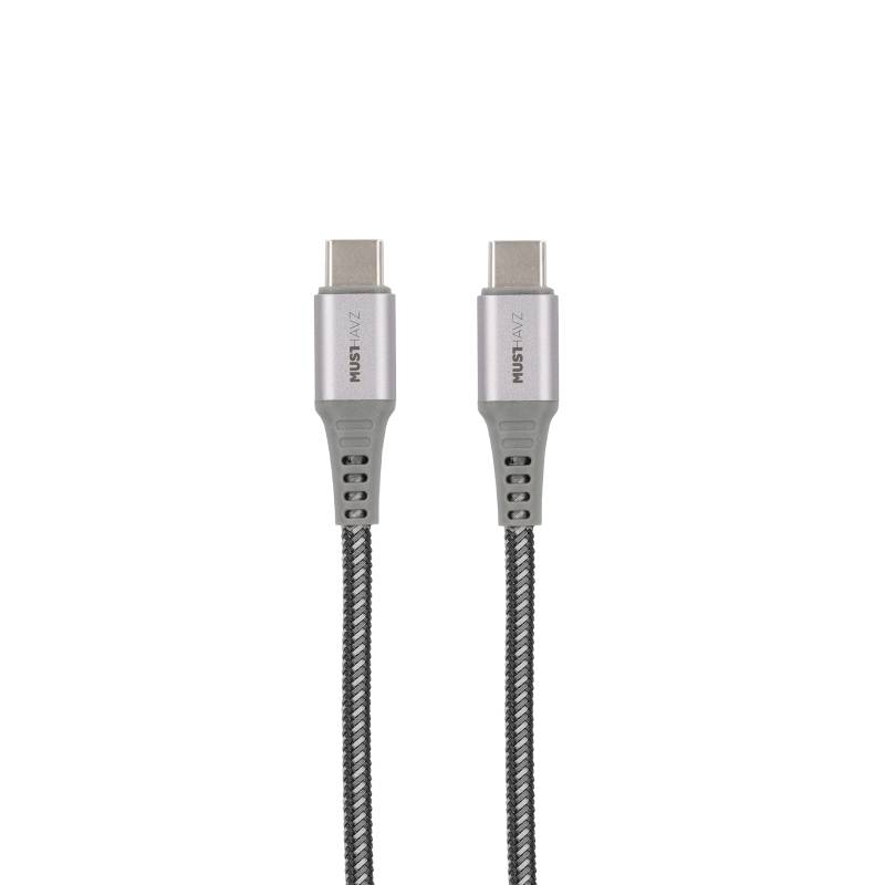 Musthavz USB-C naar USB-C Kabel 1 Meter - Zwart