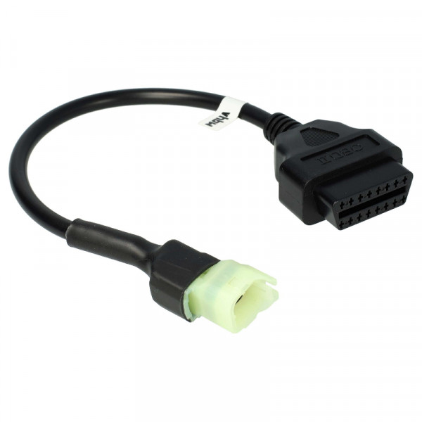 OBD2 Adapterkabel voor Honda motoren - 4 naar 16-pins - 0,25 meter - Zwart