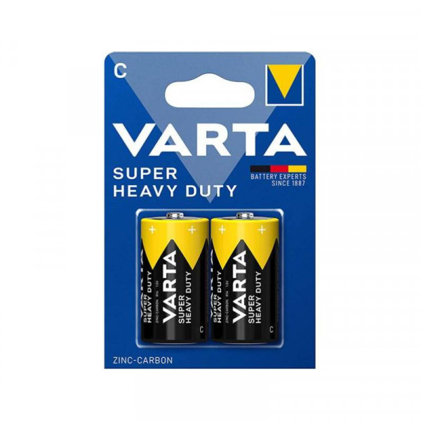VARTA 2x C Batterij - Superlife / Super Heavy Duty - Zink-carbon
