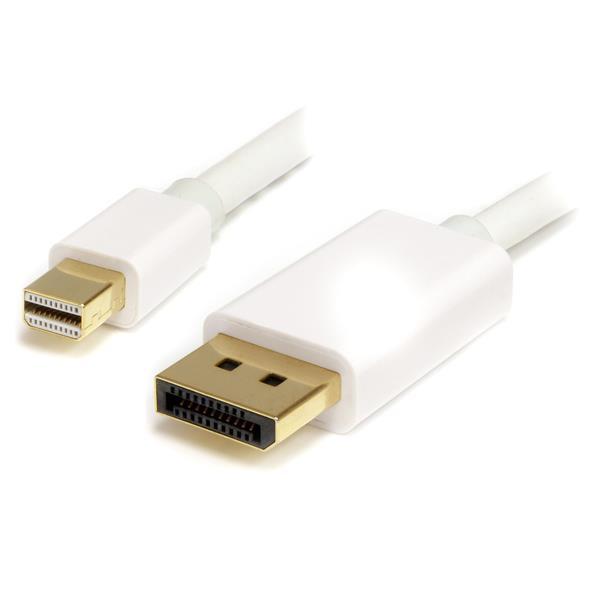 StarTech 3 m witte Mini DisplayPort-naar-DisplayPort 1.2 adapterkabel M/M - DisplayPort 4k