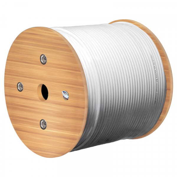 S/FTP CAT6A 10 Gigabit Netwerkkabel - CU - 26AWG - Soepel - LSZH - 305 meter - Grijs