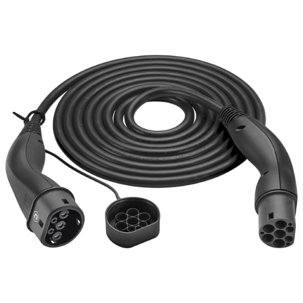 HELIX® Type 2 EV Oplaadkabel - Zelf oprollend - Tot 7,4 kW - 5 meter - Zwart