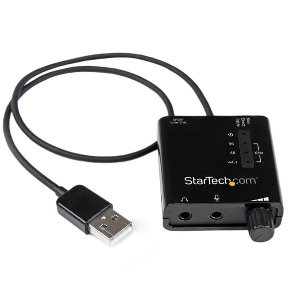 StarTech USB-stereo audio adapter externe geluidskaart met SPDIF digitale audio en stereo mic