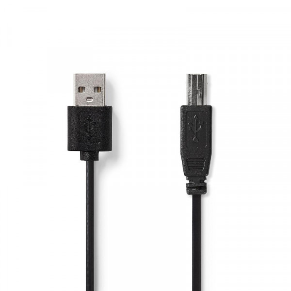USB 2.0 Kabel 2m Zwart