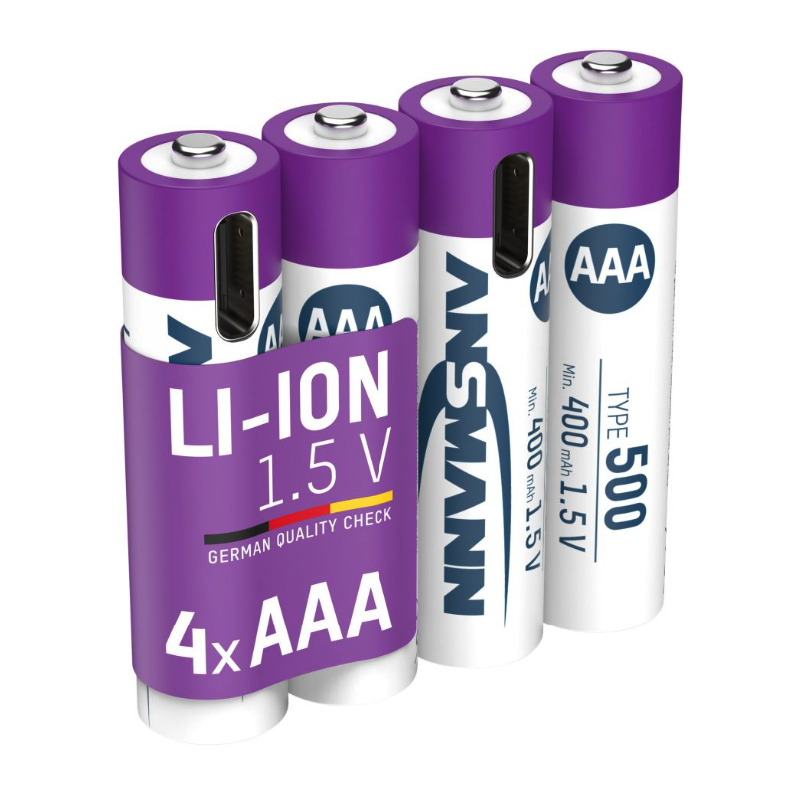 Ansmann Oplaadbare batterij AAA 500mAh