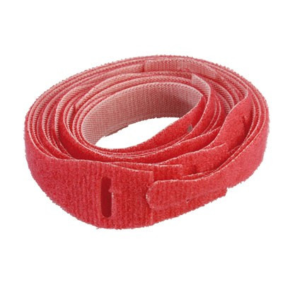VELCRO® Klittenband met lus - 12,7 mm x 200 mm - 10 stuks - Rood
