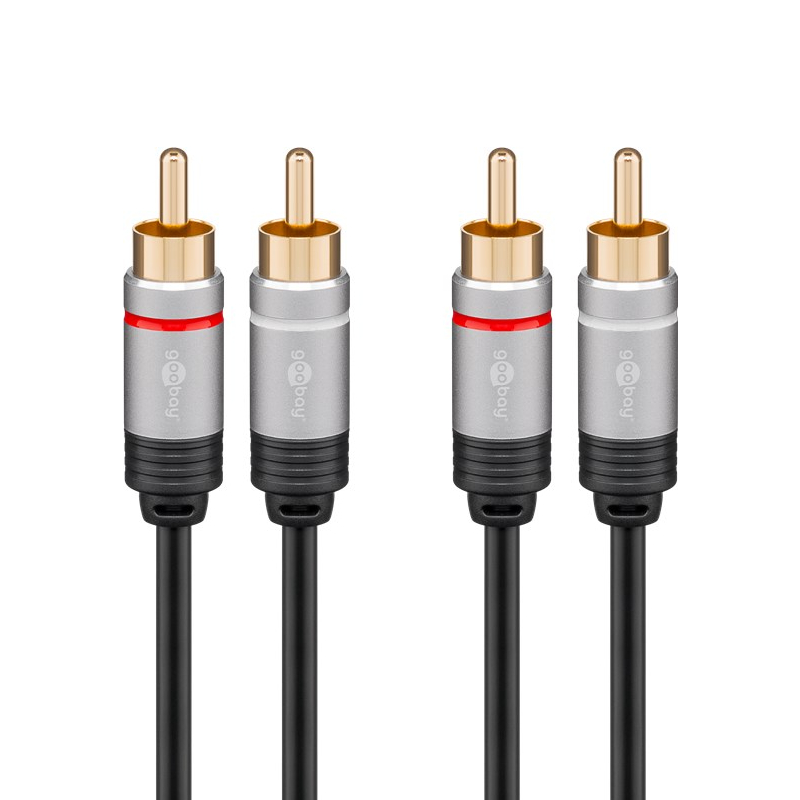 Pro Stereo cinch audio connection cable - 0.7m