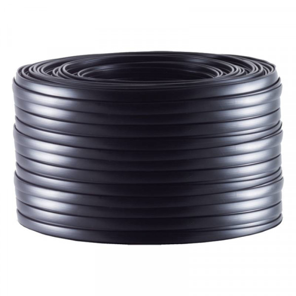 8-aderige Telefoonkabel - Plat - CCA - 100 meter - Zwart