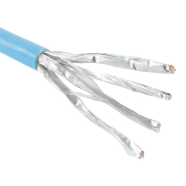 S/FTP CAT8.1 40 Gigabit Netwerkkabel - CU - 22AWG - Stug - LSZH - Blauw - Per meter