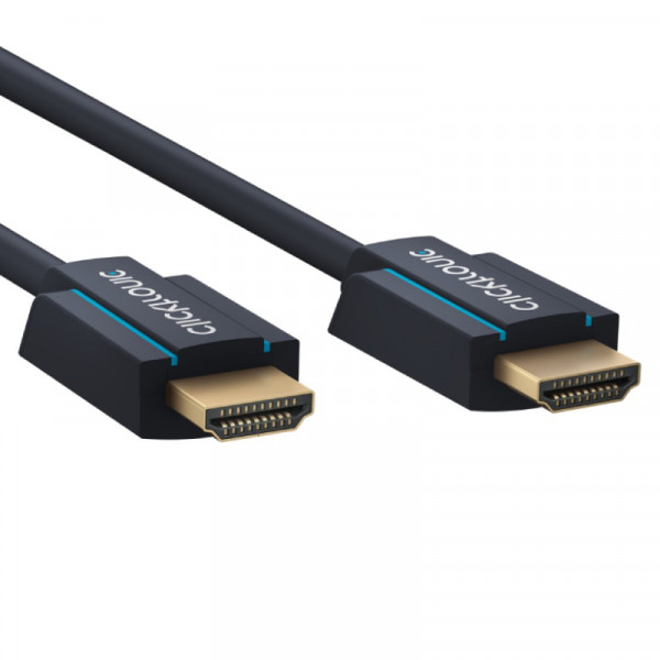 Clicktronic HDMI 2.1 Kabel - 8K 60Hz - Verguld - 1,5 meter - Zwart