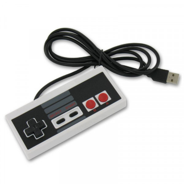 Retro USB controller NES Classic Mini Look voor Computer