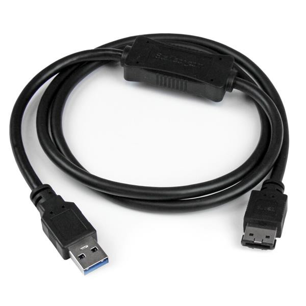 StarTech USB 3.0 naar eSATA HDD, SSD, ODD Adapterkabel - 0,9 meter - Zwart