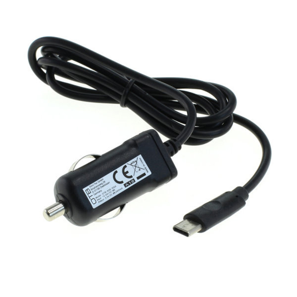 USB-C Autolader - 5V - 2,4A - 12W - 1,1 meter - Zwart