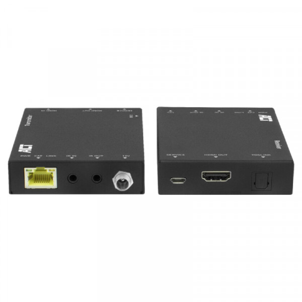ACT HDMI over IP Extender set - CAT6 - UTP - Tot 60 meter 4K 60Hz - Zwart