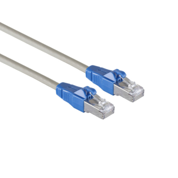 S/FTP CAT6A EasyPull Gigabit Netwerkkabel - CU - 1,5 meter - Grijs