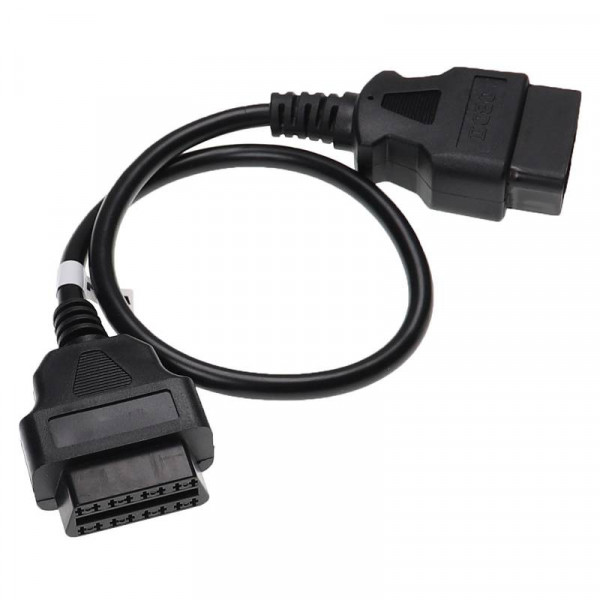 OBD2 Verlengkabel - Geschikt voor OBD II - 16-pins - 0,5 meter - Zwart