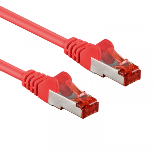 S/FTP CAT6 Gigabit Netwerkkabel - CU - 5 meter - Rood